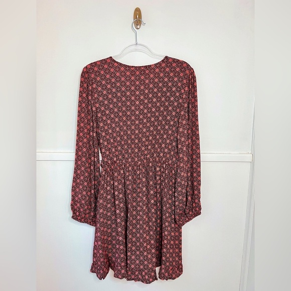 Band of Gypsies Crinkle Gauze Faux Wrap Dress NWT - Picture 11 of 14